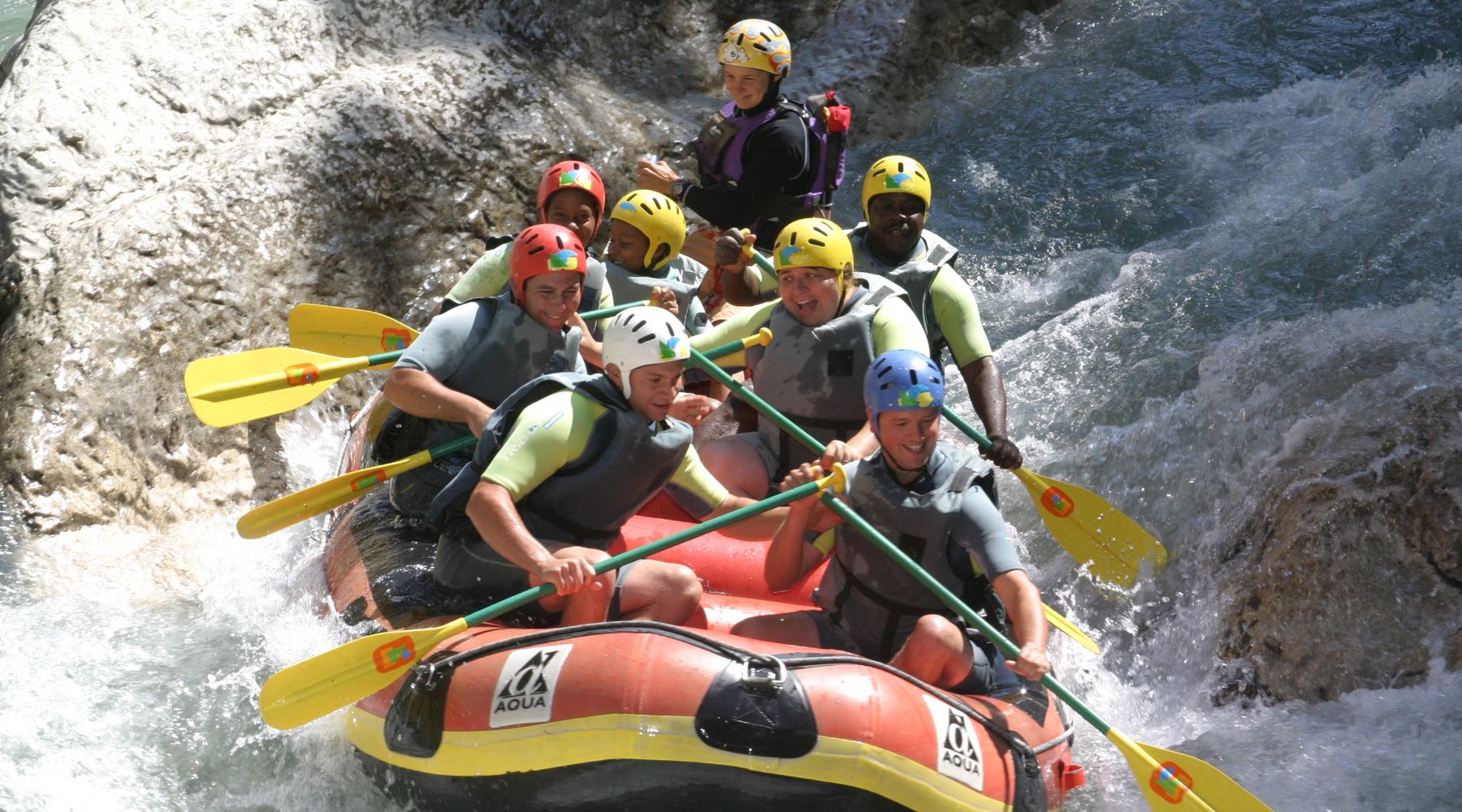Rafting dans les gorges du Verdon
